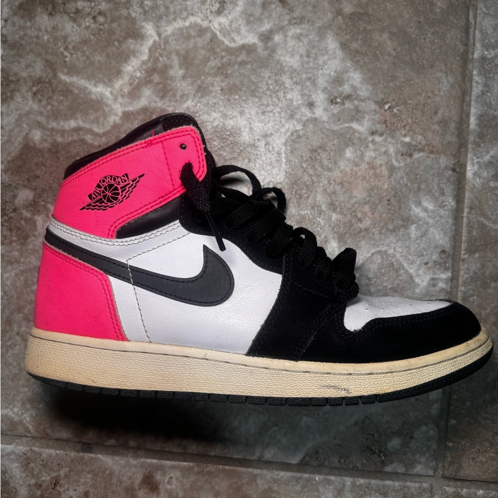 Pink Nike Air Jordan 1 High Top Women's Sneakers
